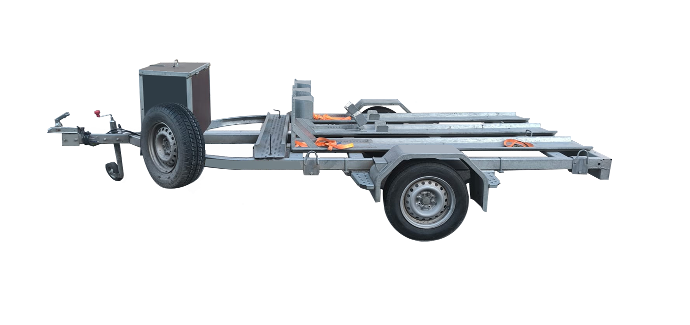 Аренда открытого прицепа для 3-х мотоциклов